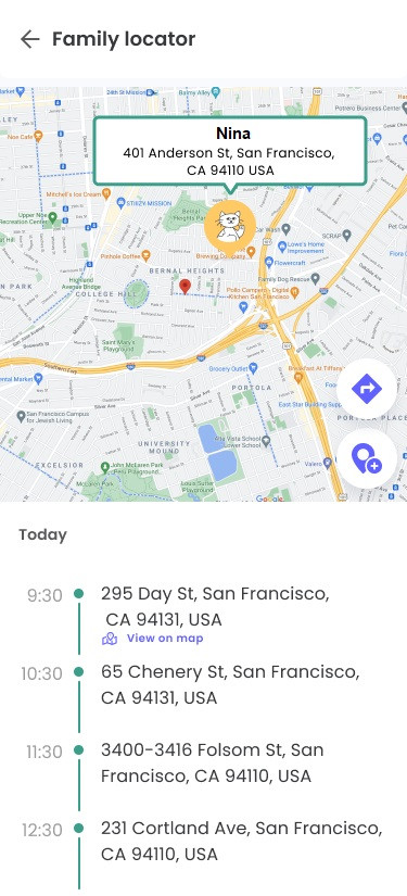 Qustodio family locator
